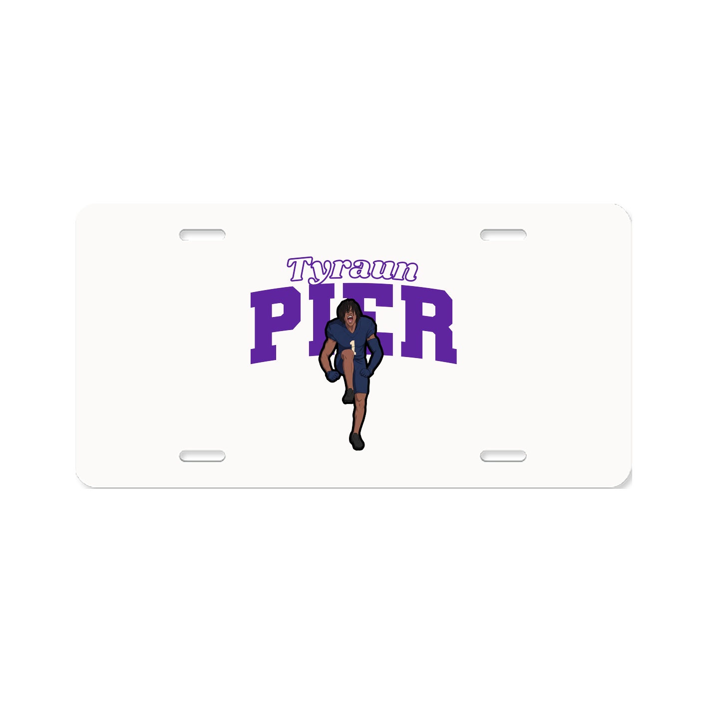 License Plate — Name Arch in Classic
