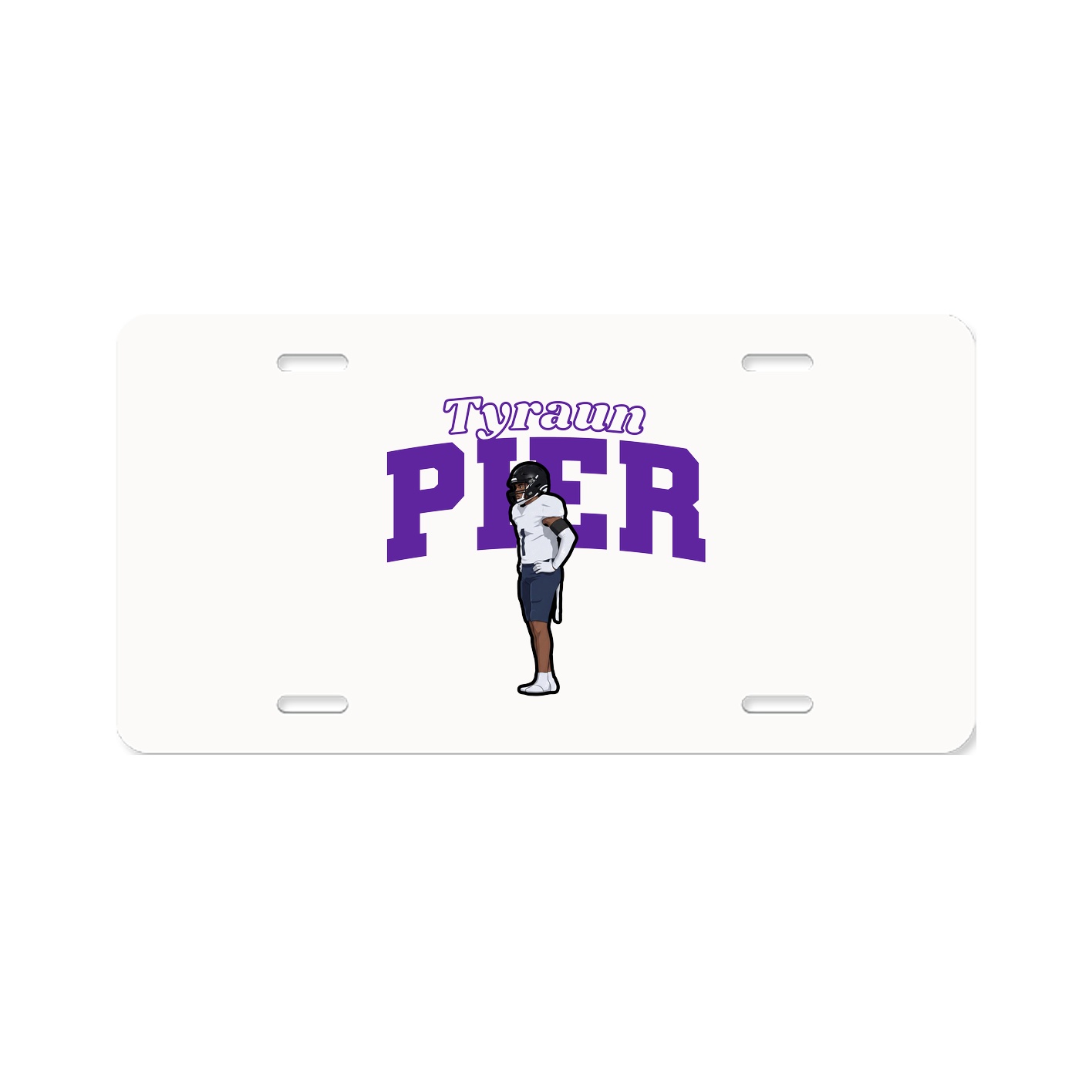 License Plate — Name Arch in Classic