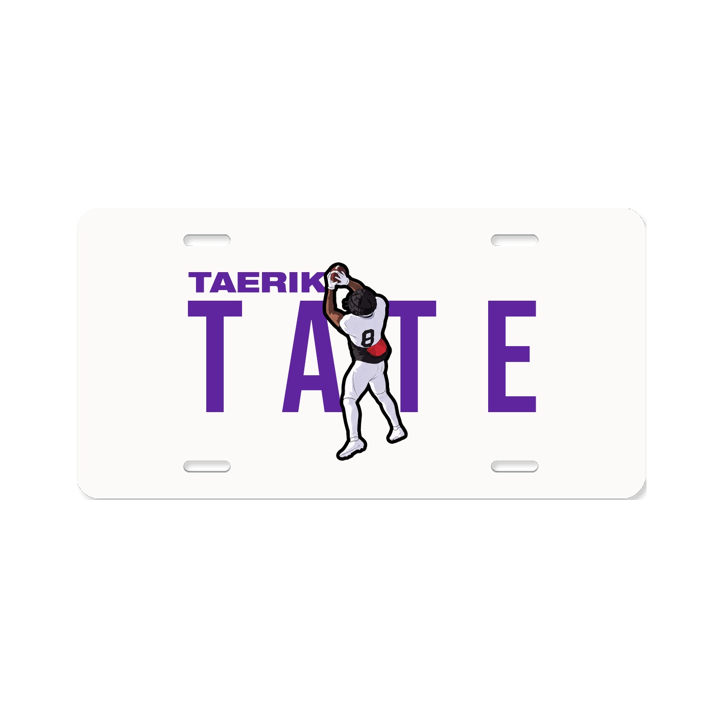 License Plate — Player Name in Classic