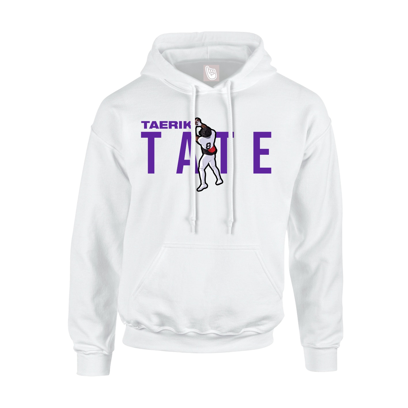 Youth Hoodie — Player Name in White