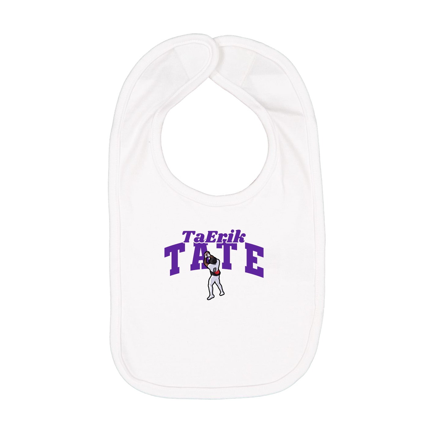 Infant Bib — Signature Arch in White