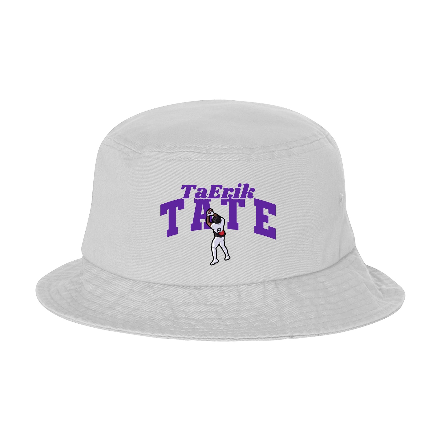 Bucket Cap — Signature Arch in White