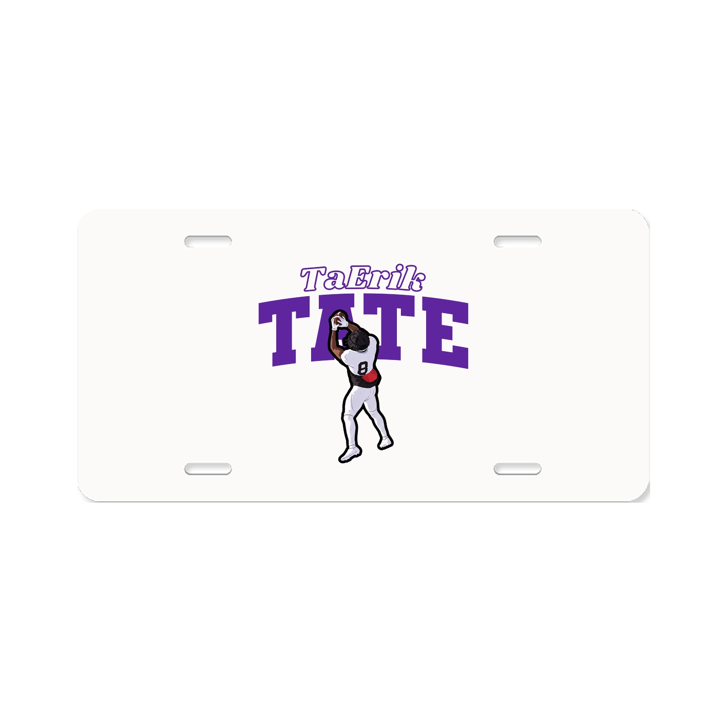 License Plate — Name Arch in Classic