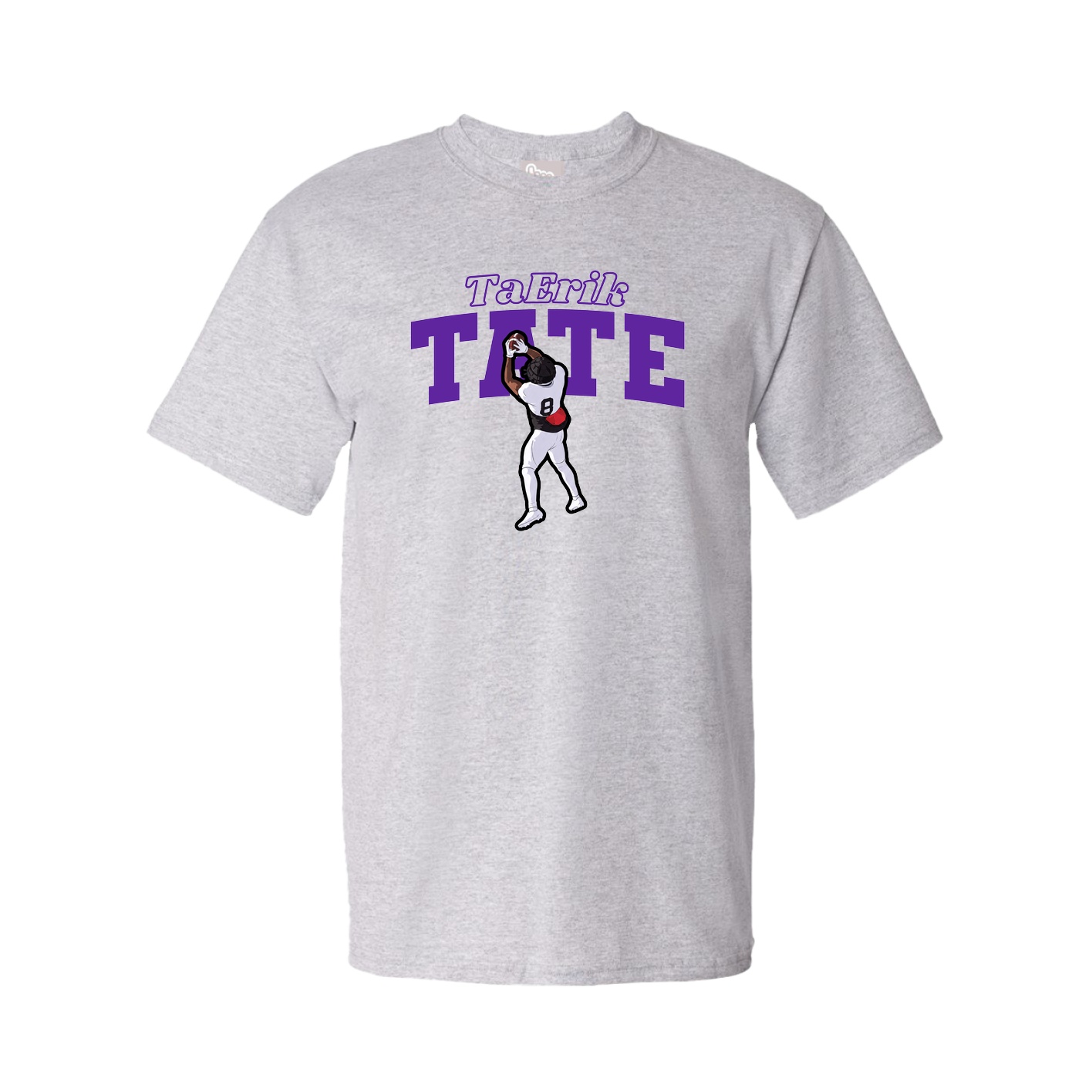 Youth Tee — Name Arch in Grey
