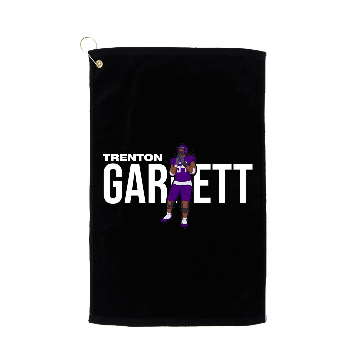 Golf Towel — Player Name in Black
