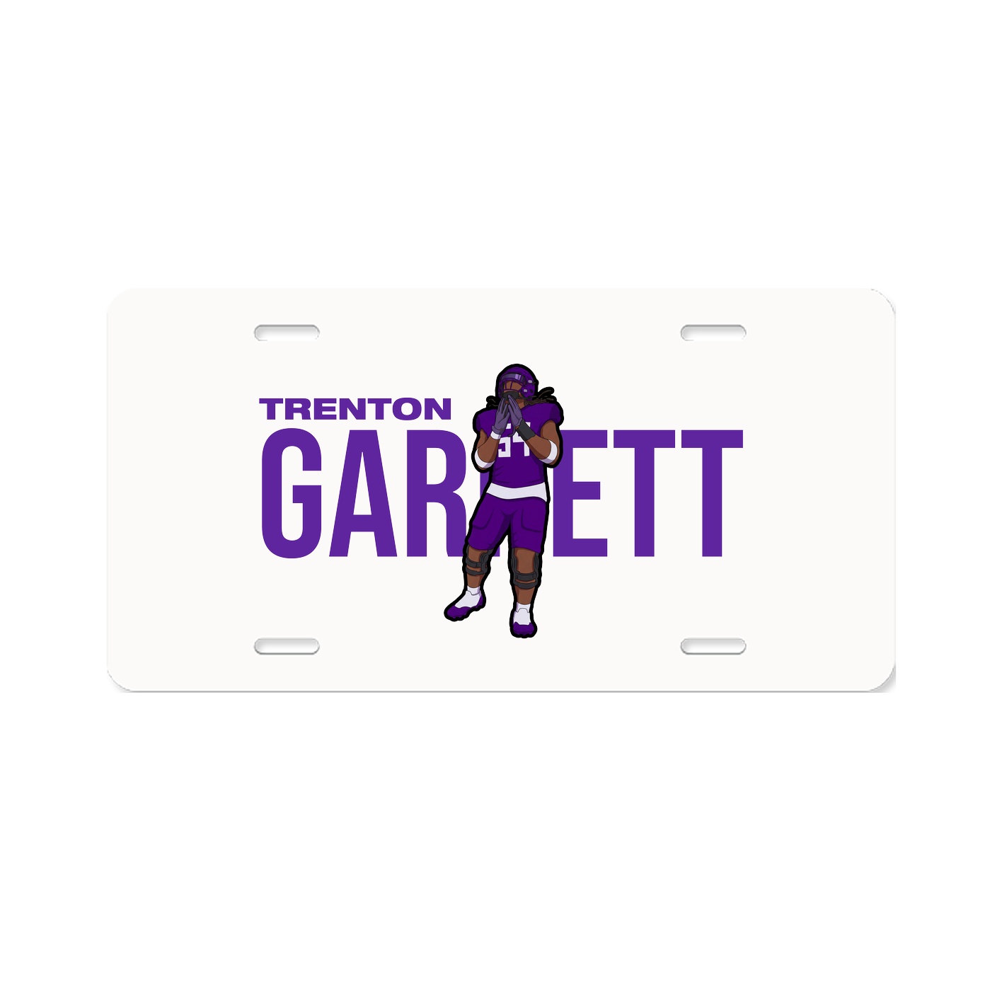License Plate — Player Name in Classic