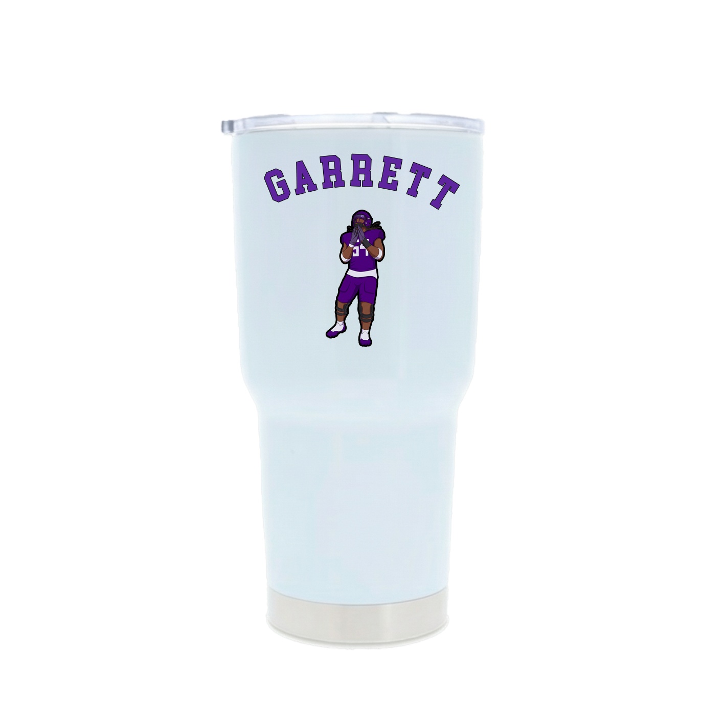 30oz Stainless Steel Tumbler — Shirsey Arch in White