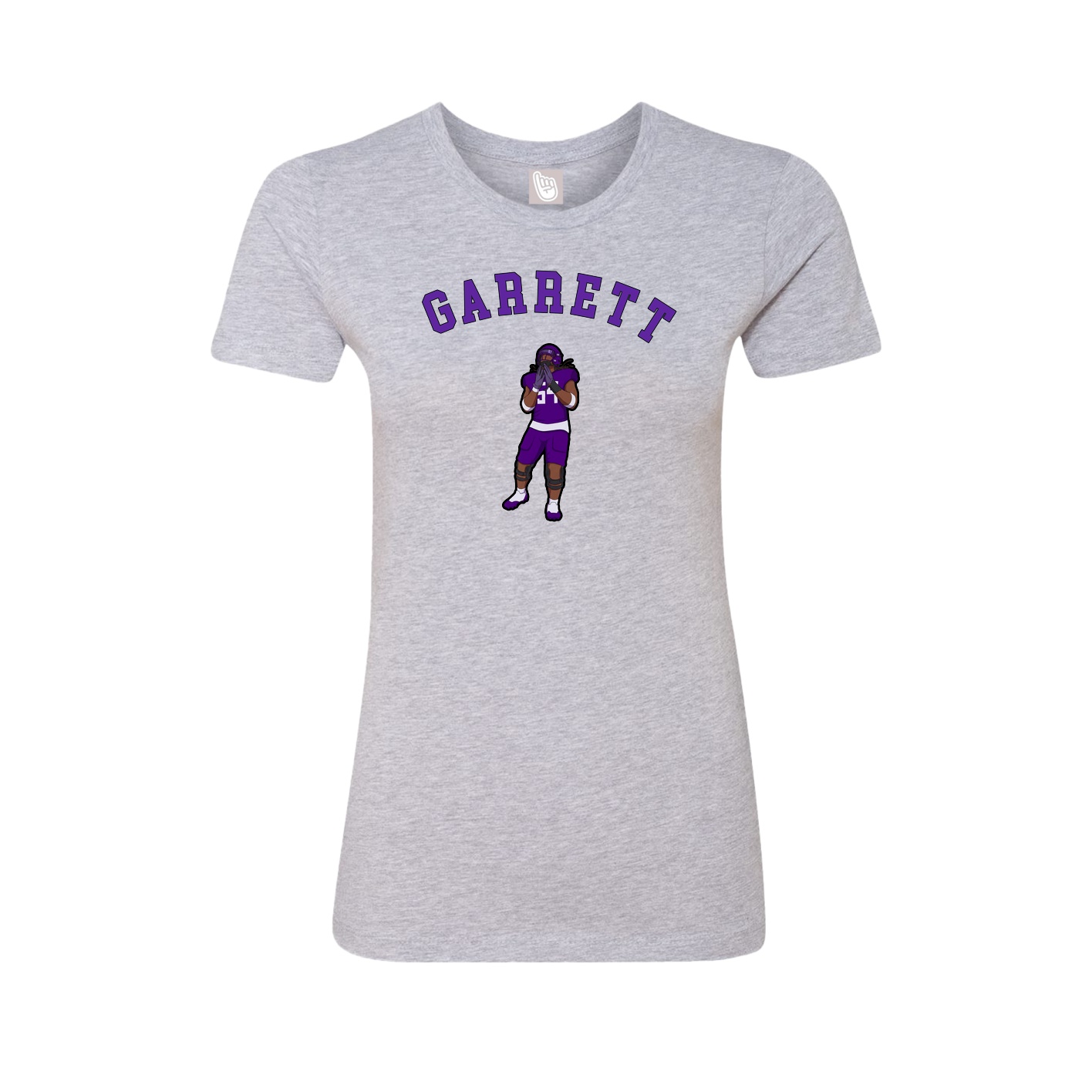 Fitted Women's Tee — Shirsey Arch in Grey