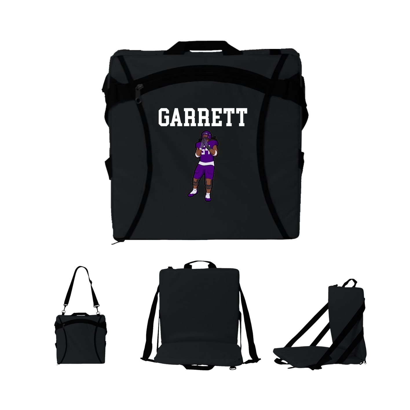 Folding Stadium Seat — Shirsey in Black
