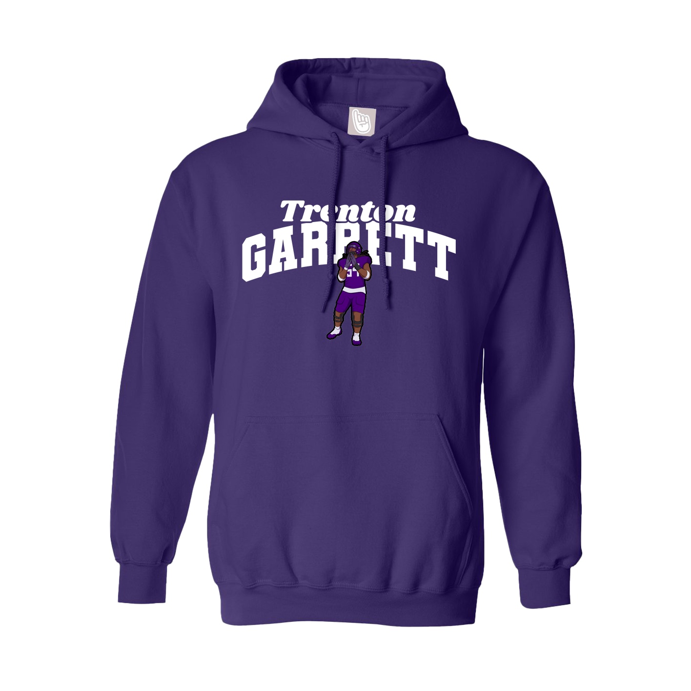 Hoodie — Signature Arch in Purple