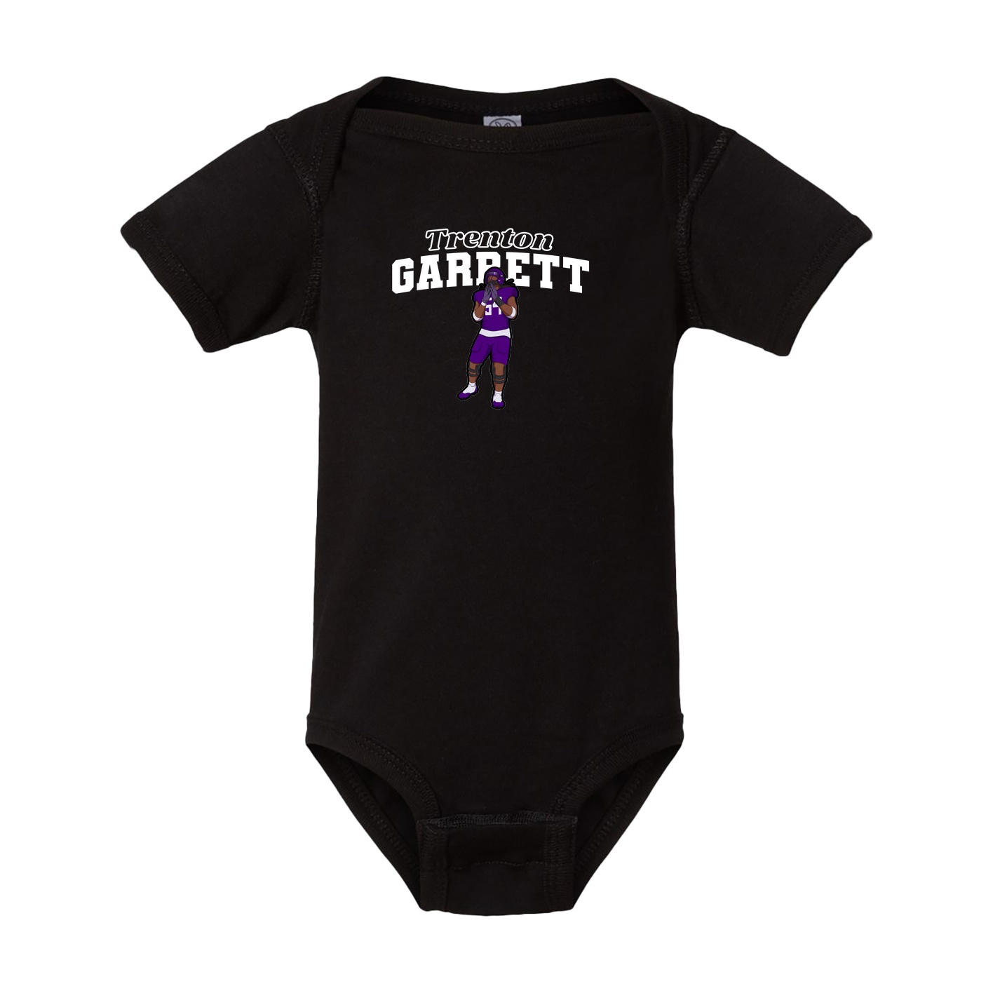 Baby Onesie — Name Arch in Black