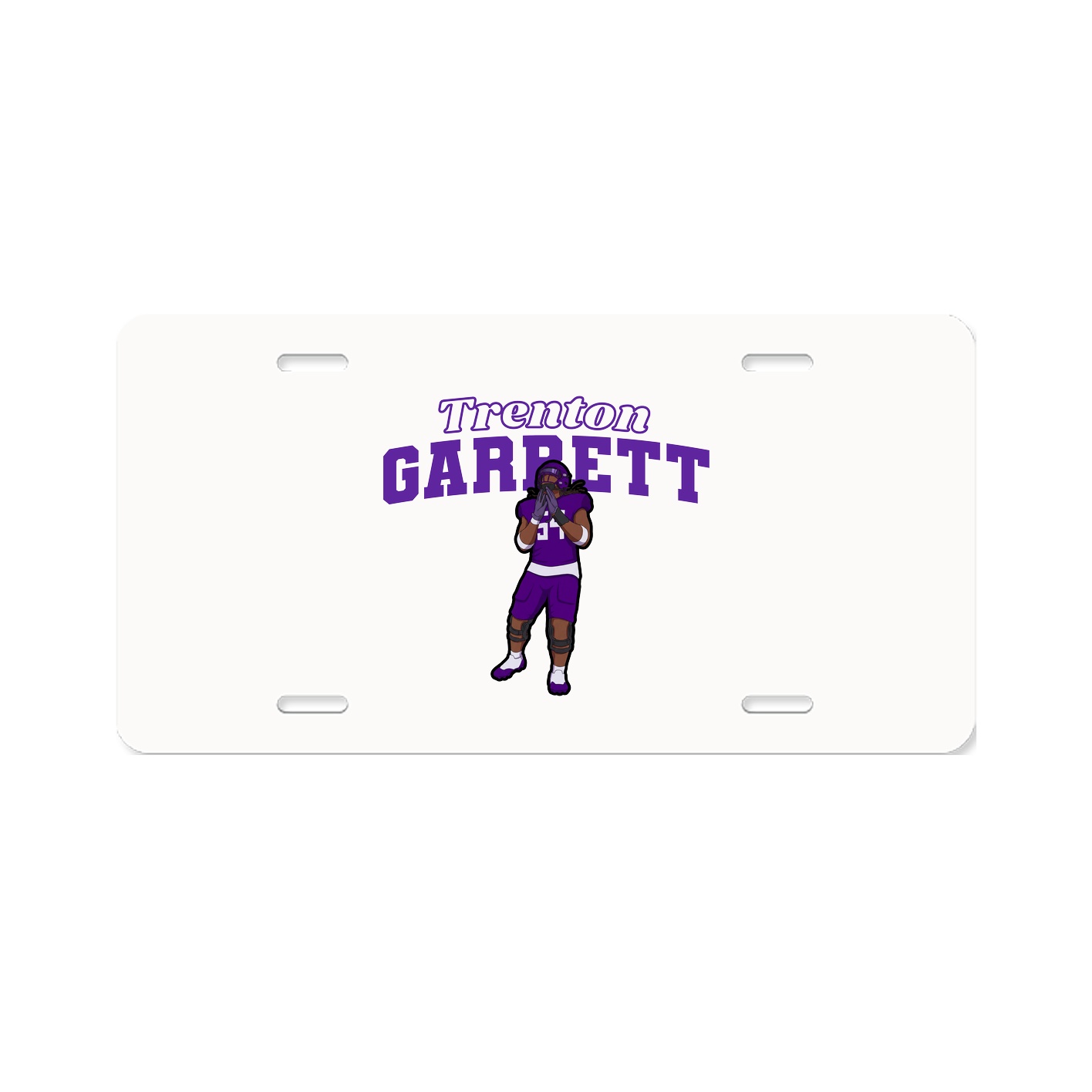 License Plate — Name Arch in Classic