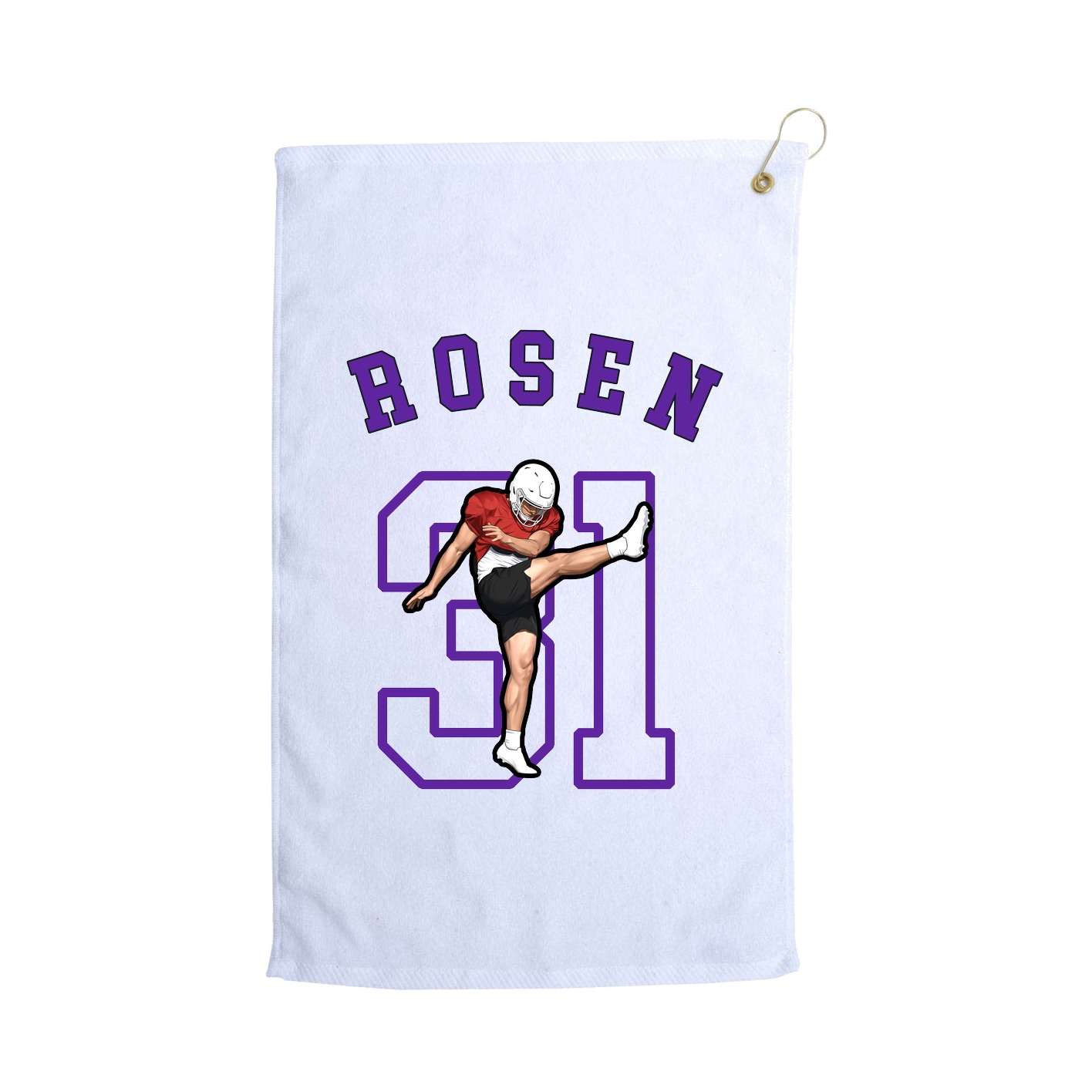 Golf Towel — Shirsey Arch in White