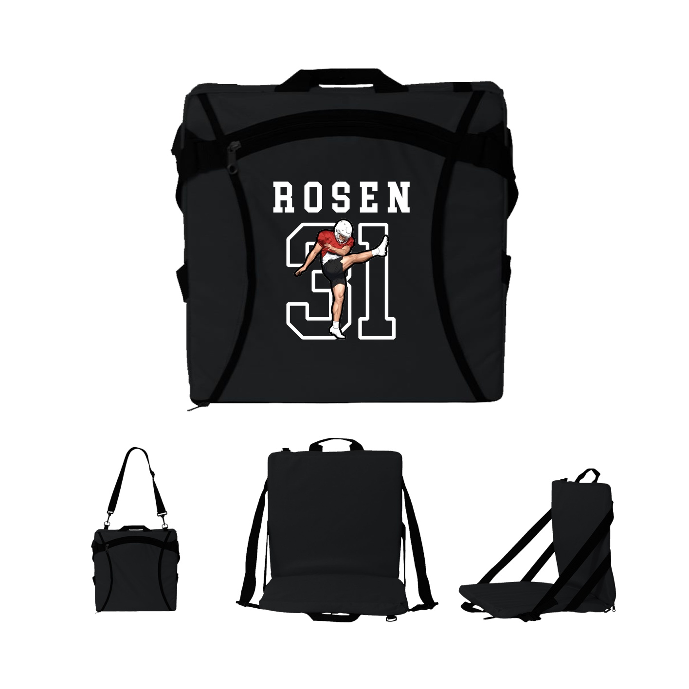 Folding Stadium Seat — Shirsey in Black