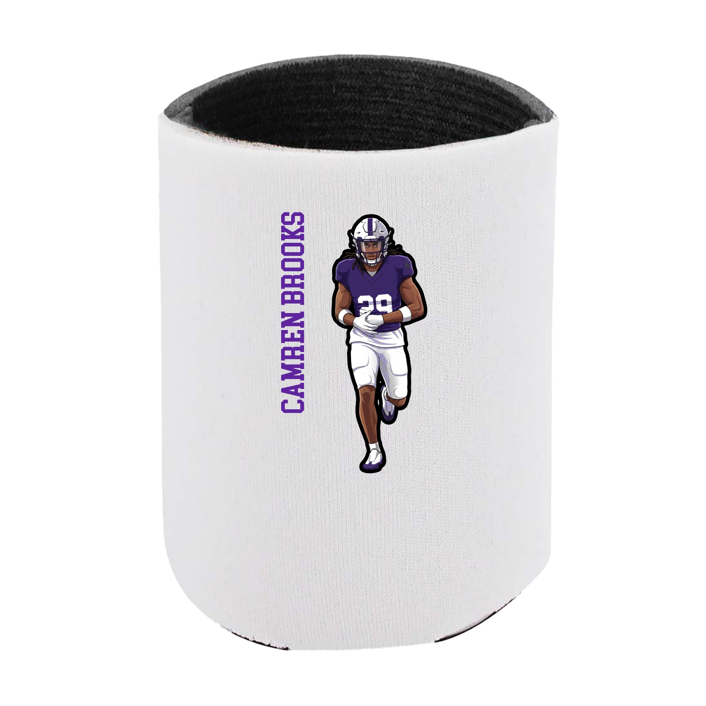 Can Holder — Name Vertical in White