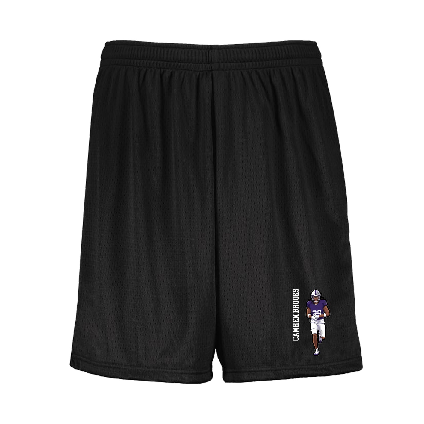 Shorts — Name Vertical in Black