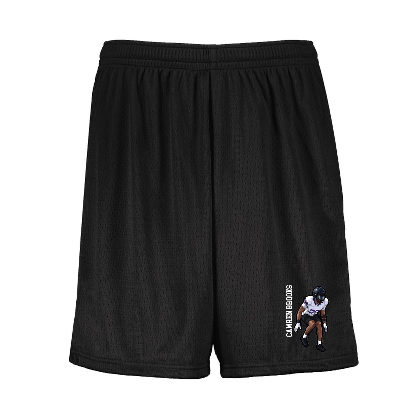 Shorts — Name Vertical in Black