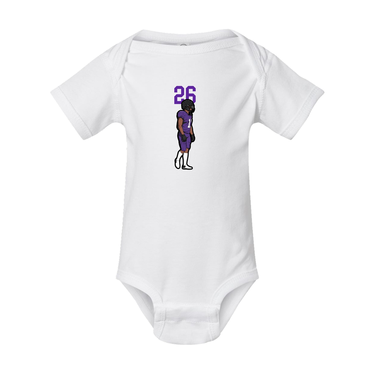 Baby Onesie — Number Top in White