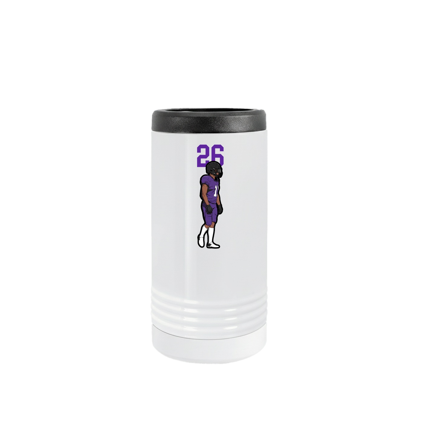 Slim Beverage Holder — Number Top in White