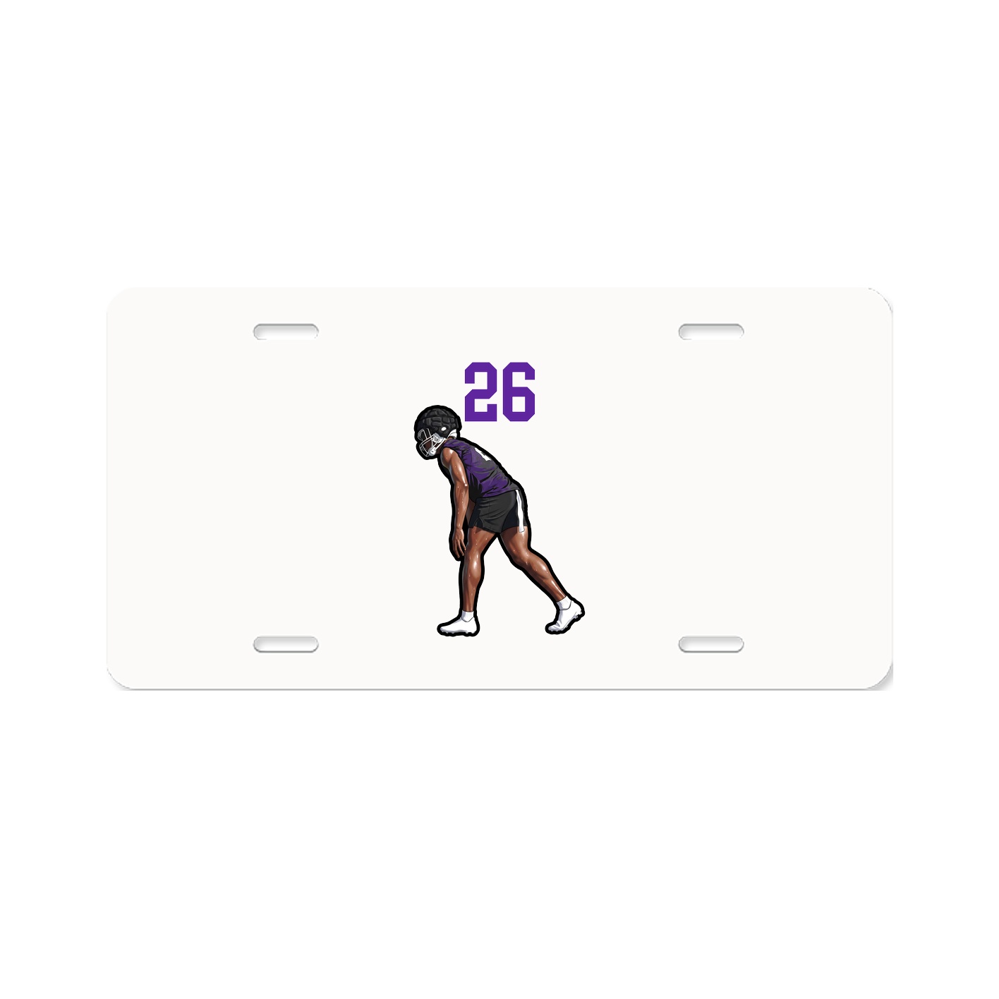 License Plate — Number Top in Classic