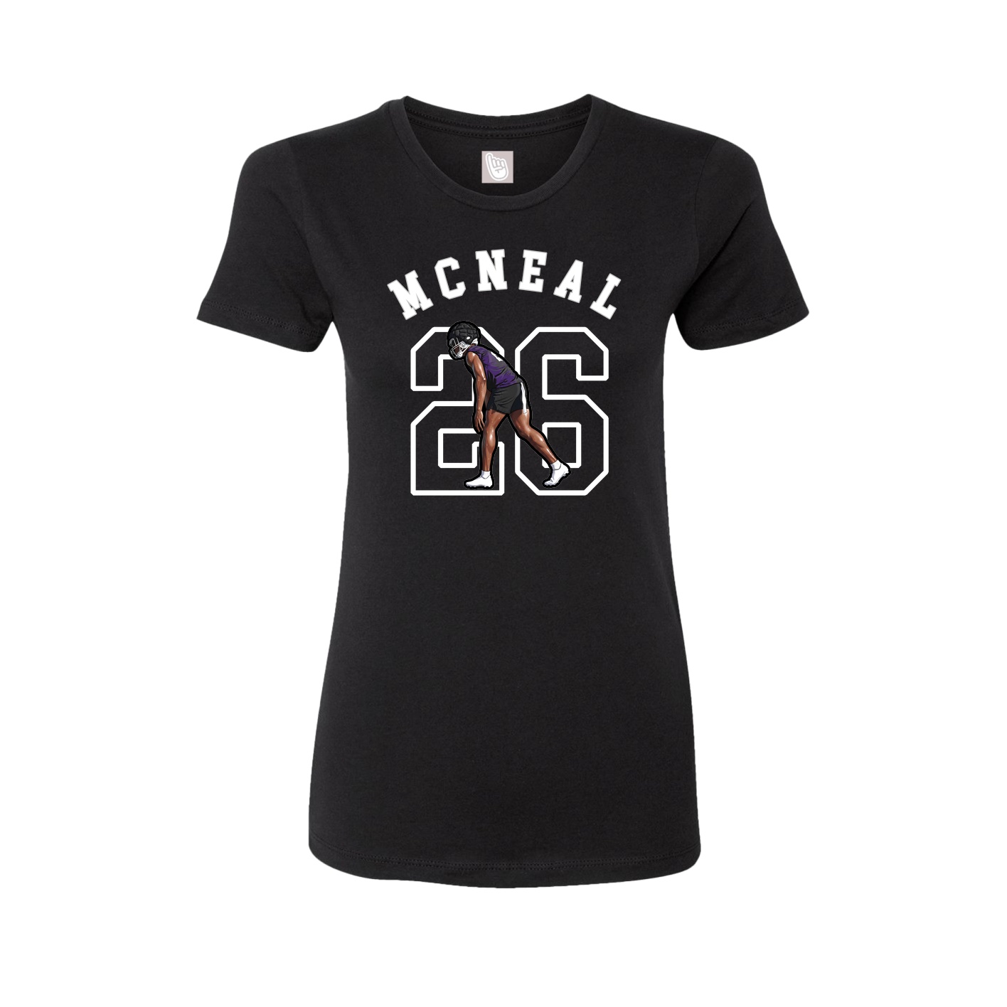 Fitted Women's Tee — Shirsey Arch in Black