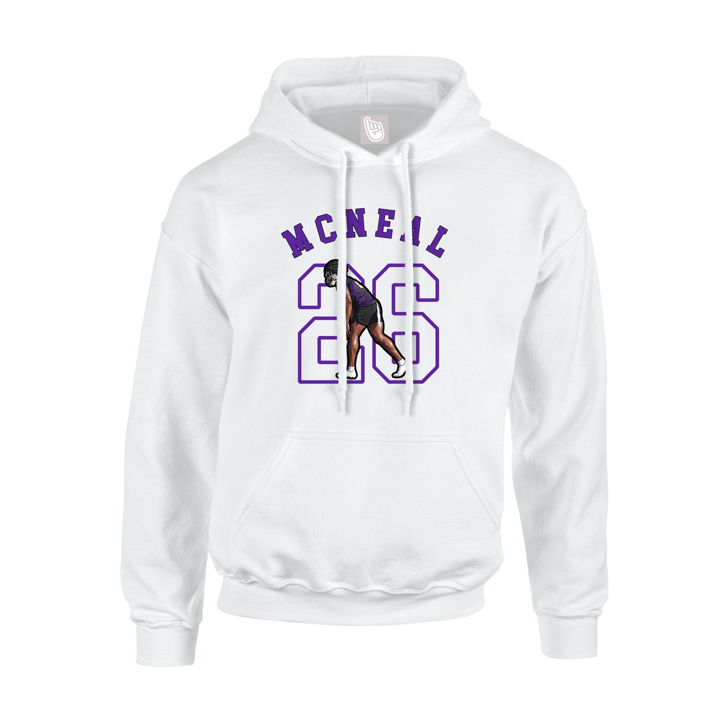 Youth Hoodie — Shirsey Arch in White