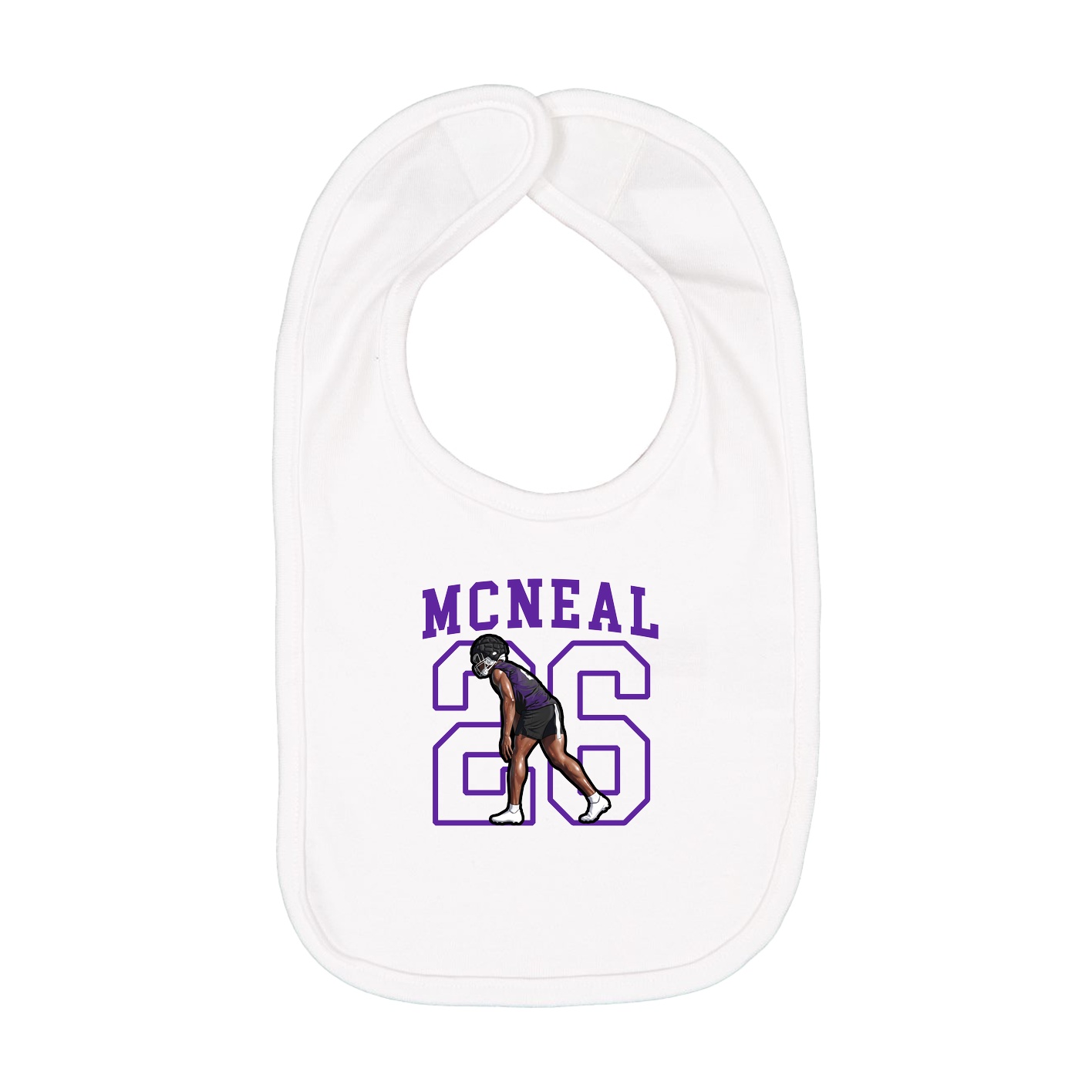 Infant Bib — Shirsey in White