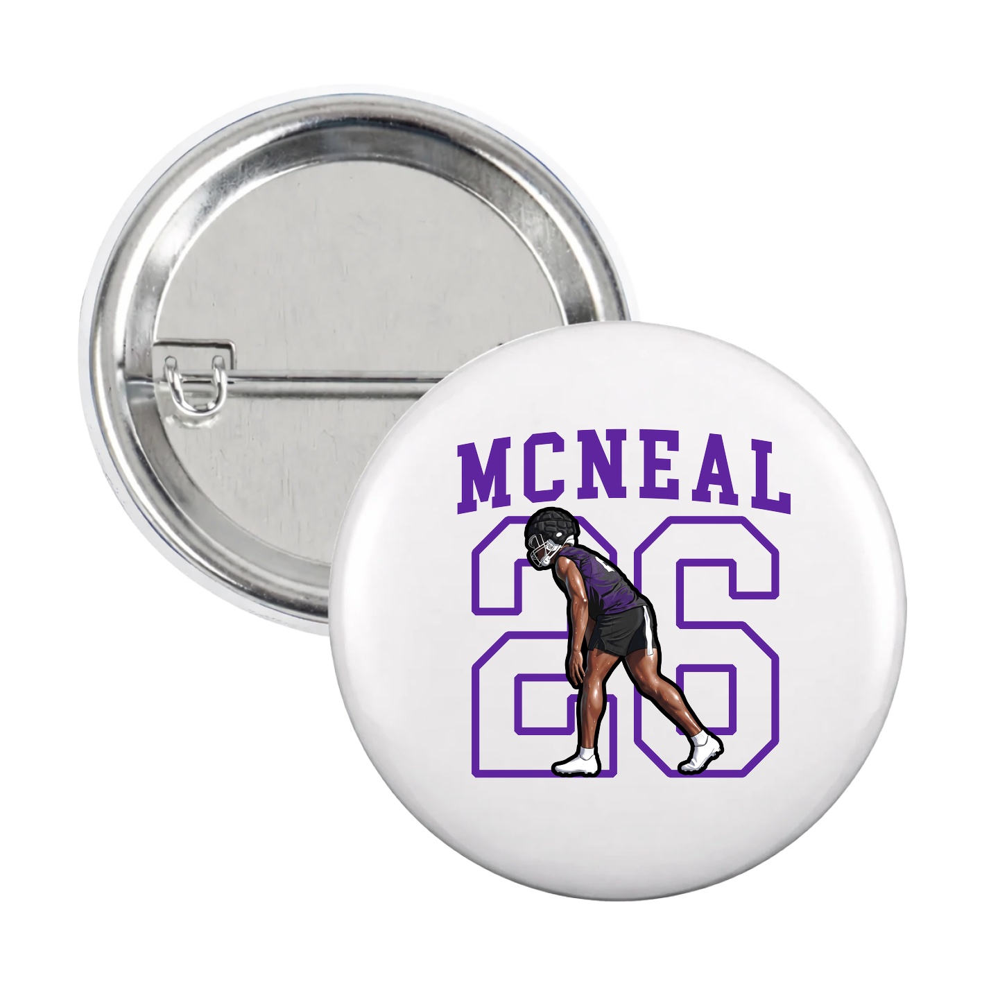 Game Day Button — Shirsey in White