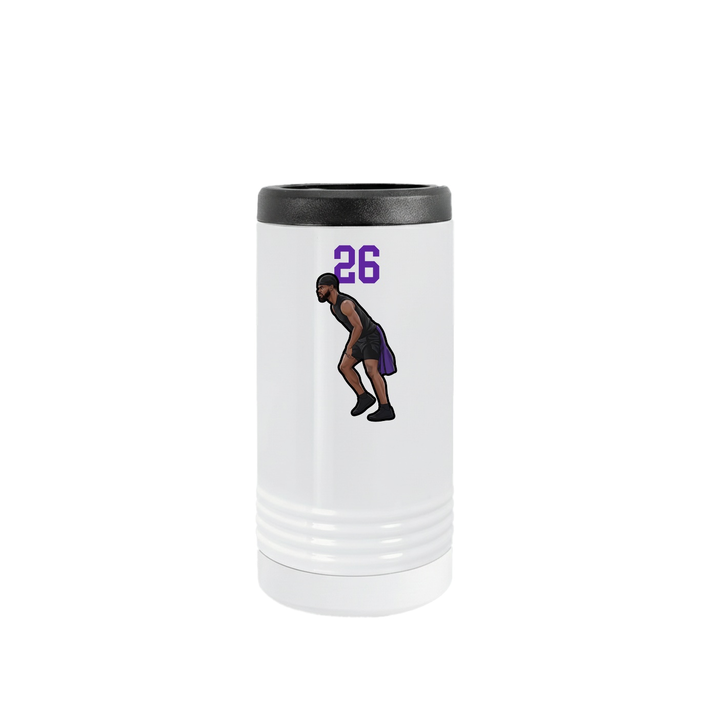 Slim Beverage Holder — Number Top in White