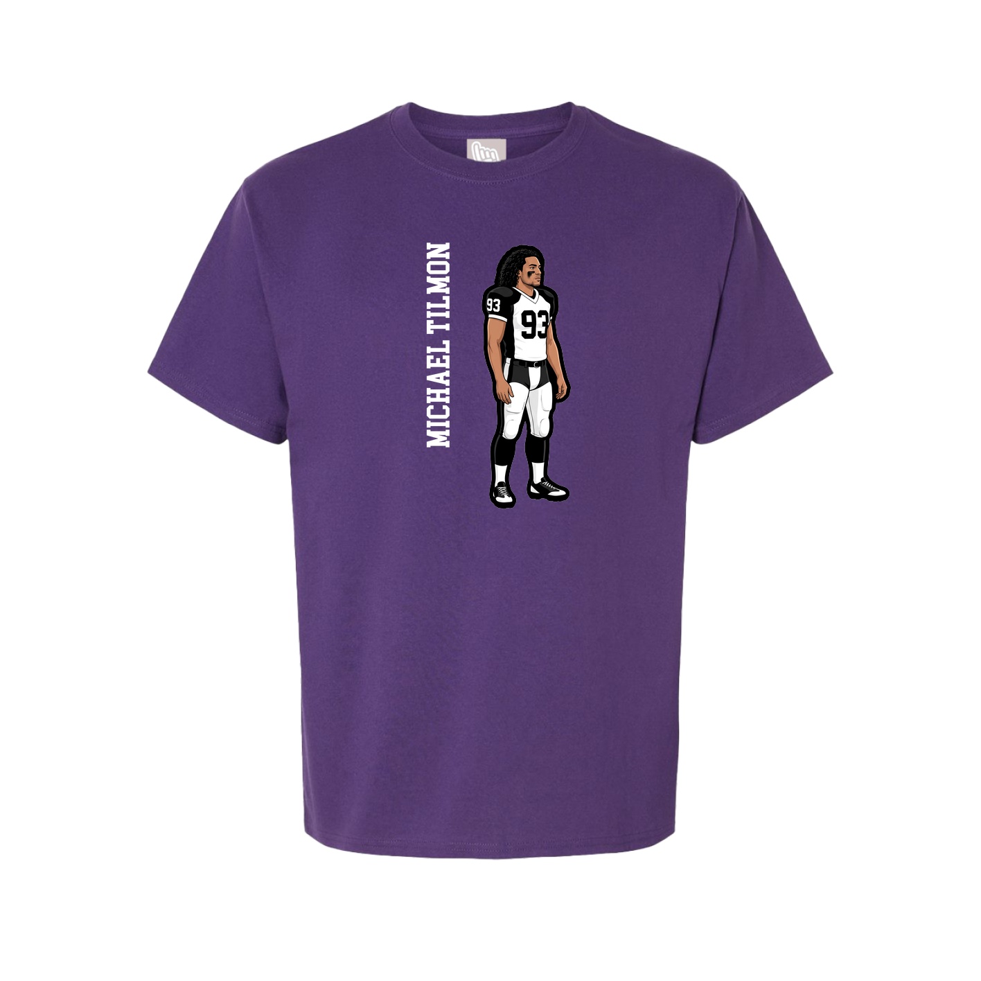 Tee — Name Vertical in Purple