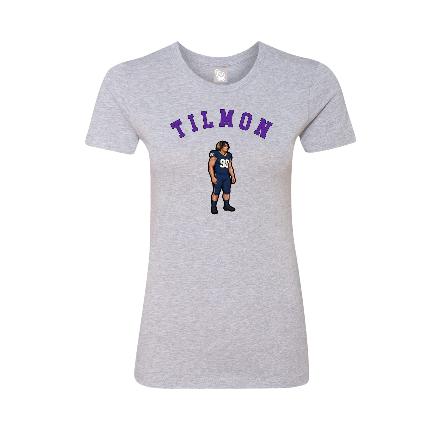 Fitted Women's Tee — Shirsey Arch in Grey