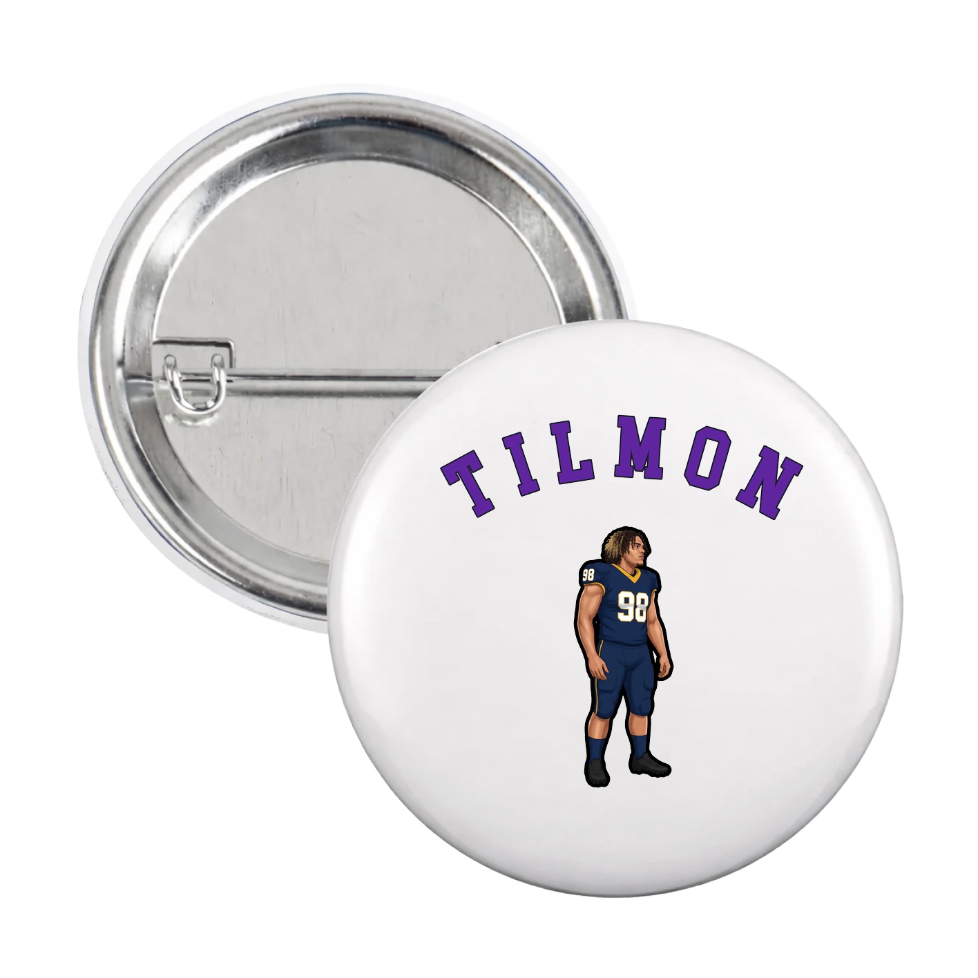 Game Day Button — Shirsey Arch in White