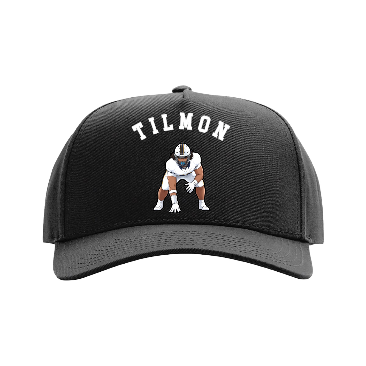 Full Fabric Five-Panel Champ Cap — Shirsey Arch in Black