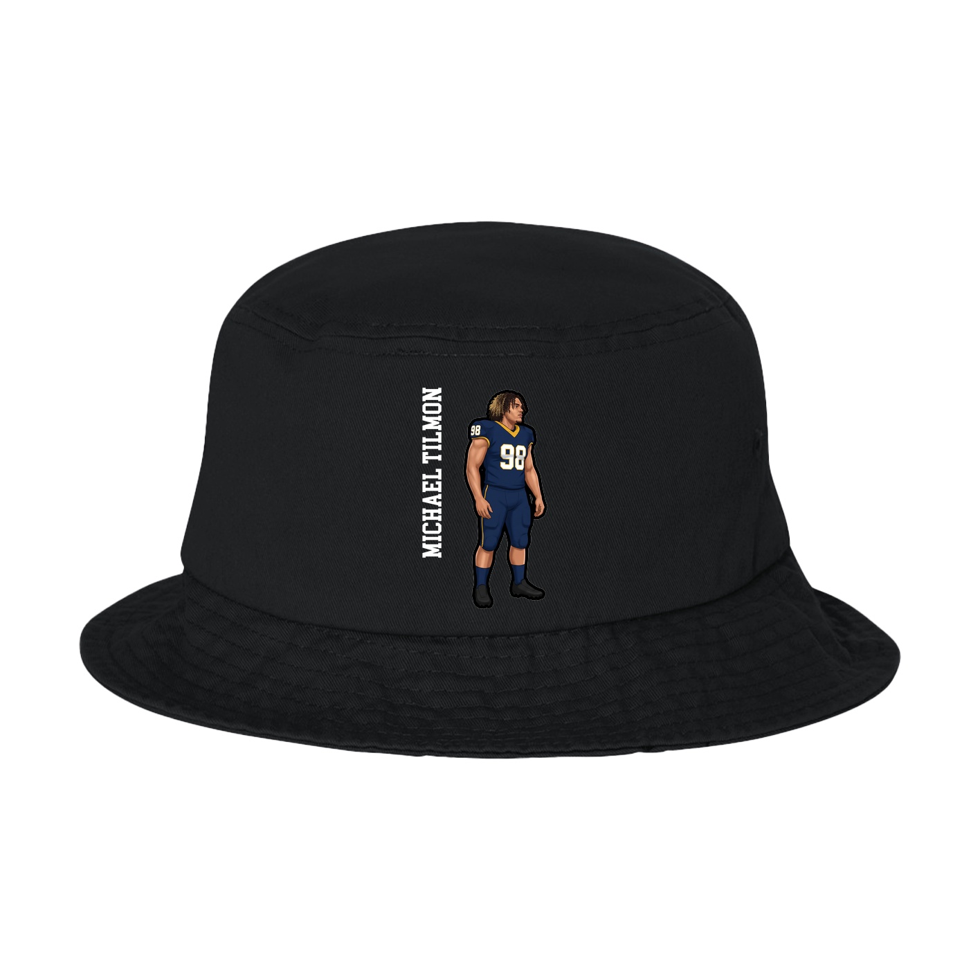 Bucket Cap — Name Vertical in Black