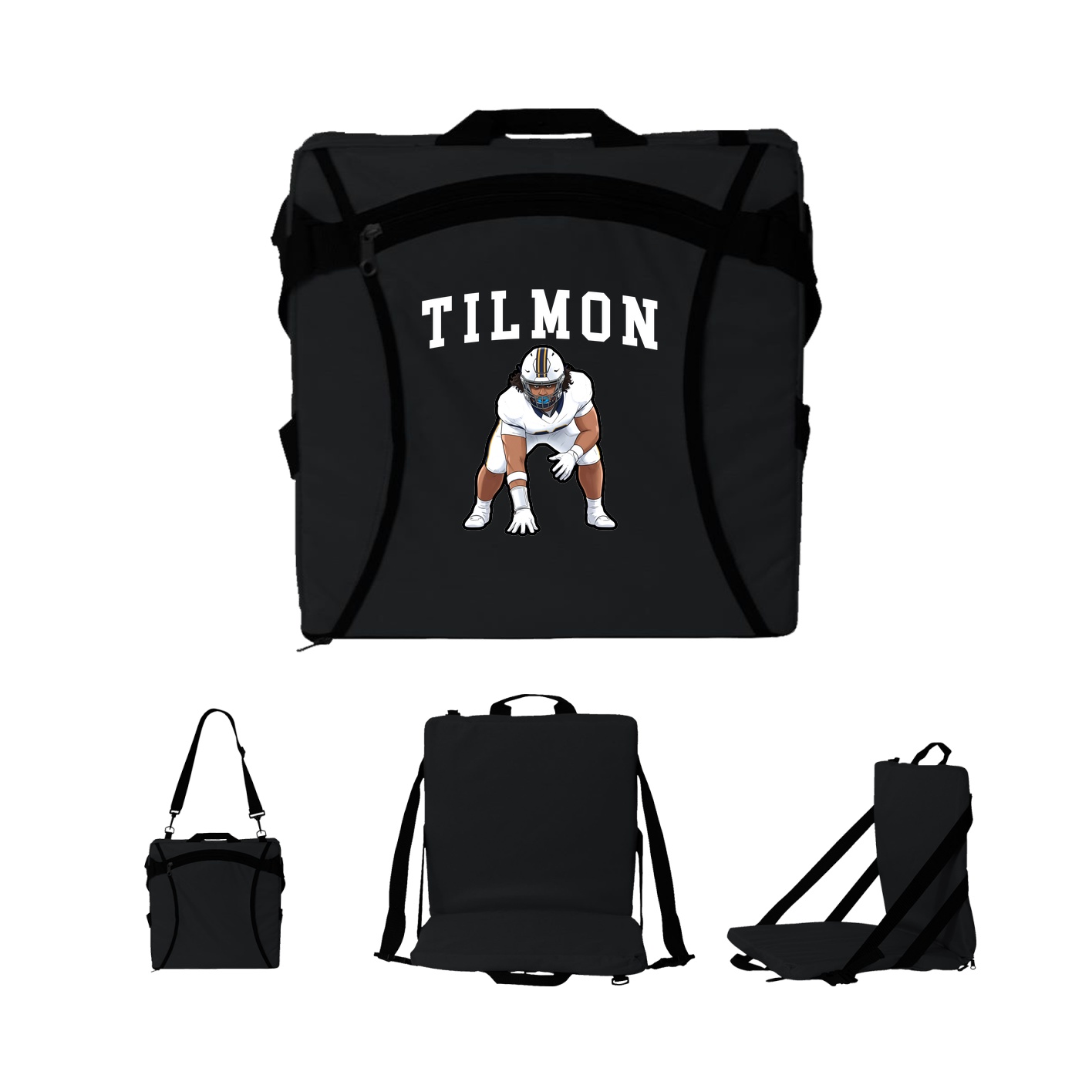 Folding Stadium Seat — Shirsey in Black
