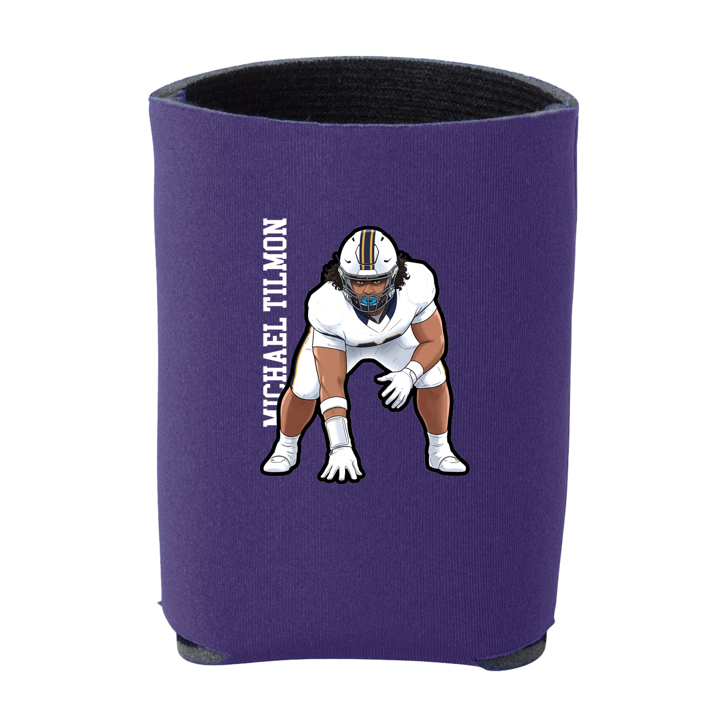 Can Holder — Name Vertical in Purple