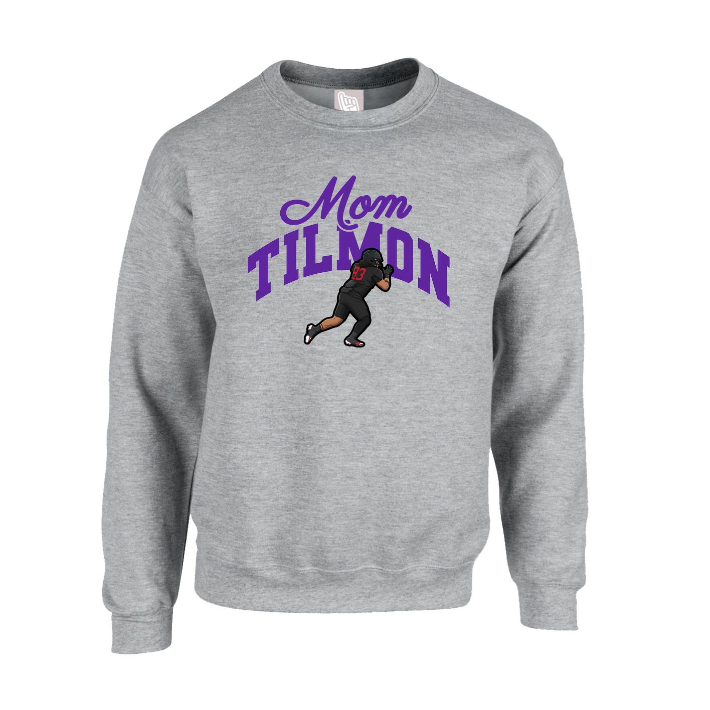 Fleece Crew — Mothers Day Arch in Grey