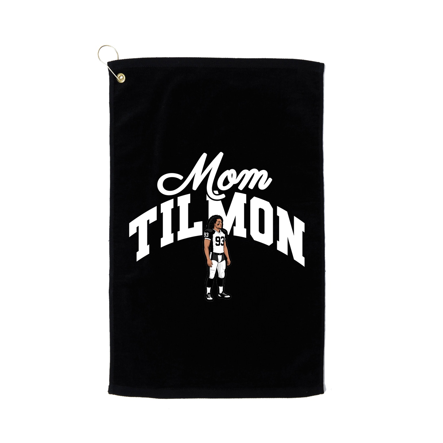 Golf Towel — Mothers Day Arch in Black