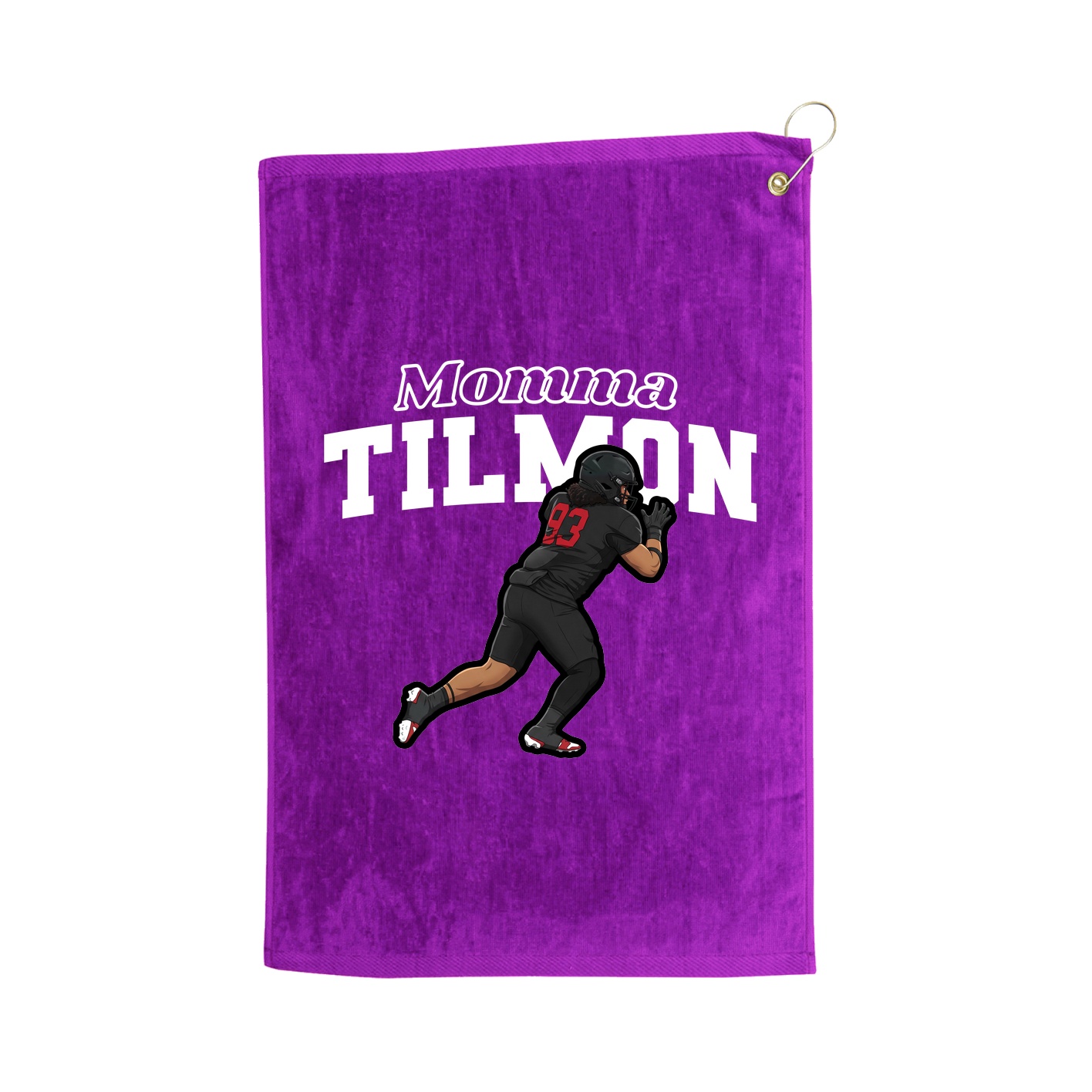 Golf Towel — Mothers Day Block in Purple