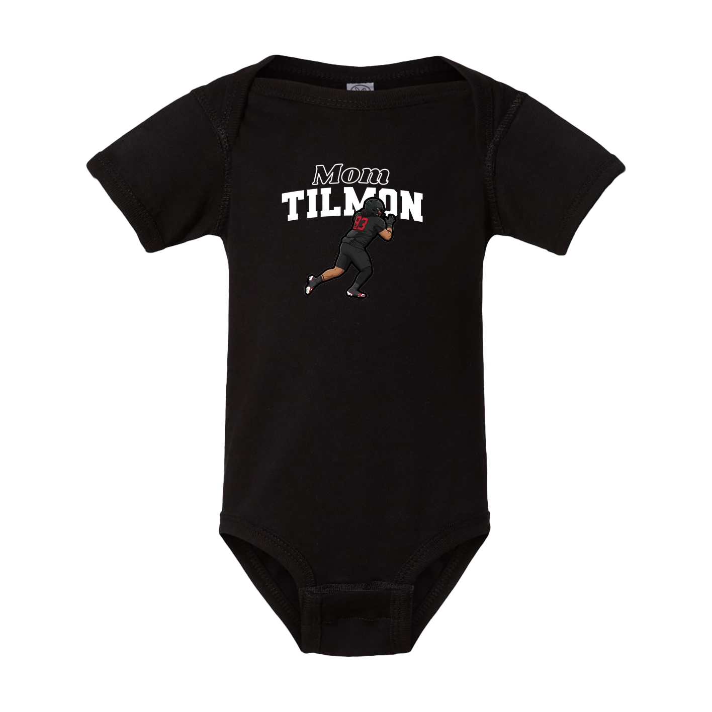 Baby Onesie — Mothers Day Block in Black