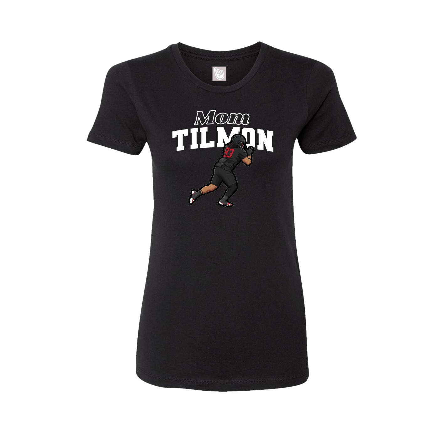 Womens Tee — Mothers Day Block in Black