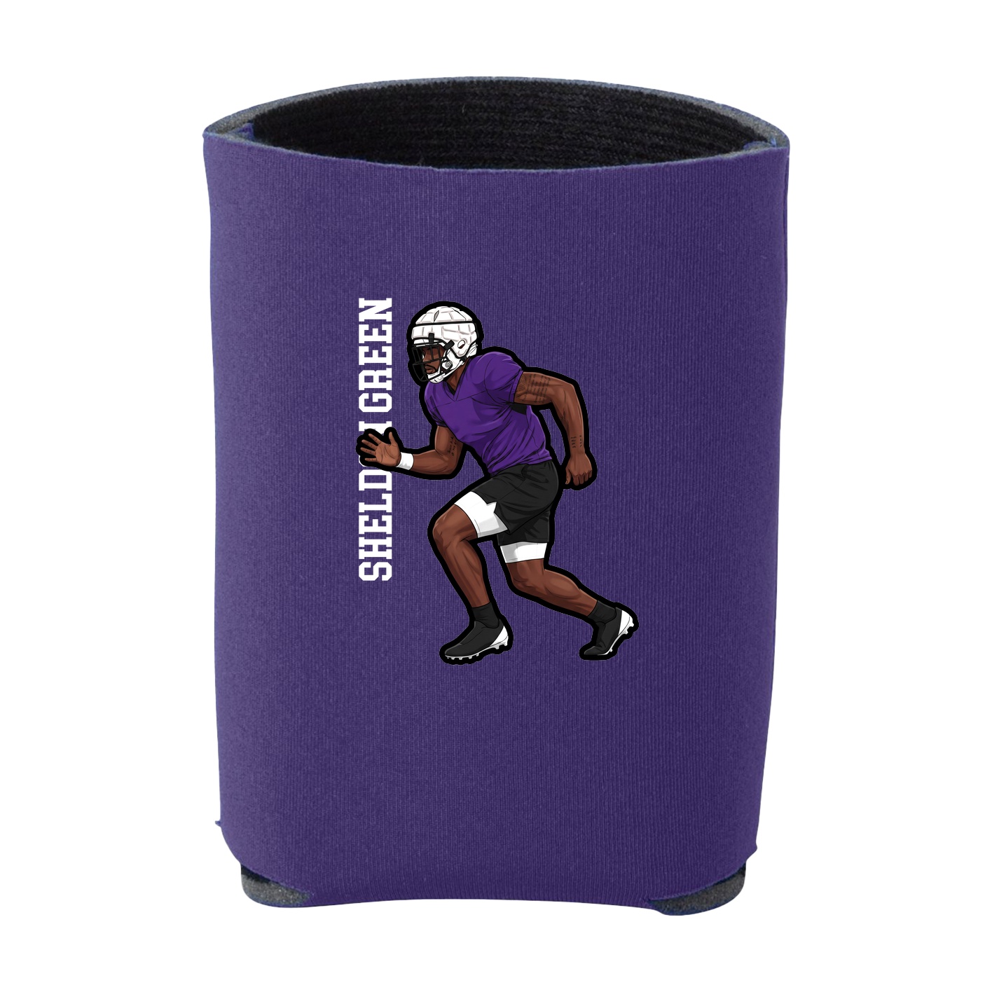 Can Holder — Name Vertical in Purple