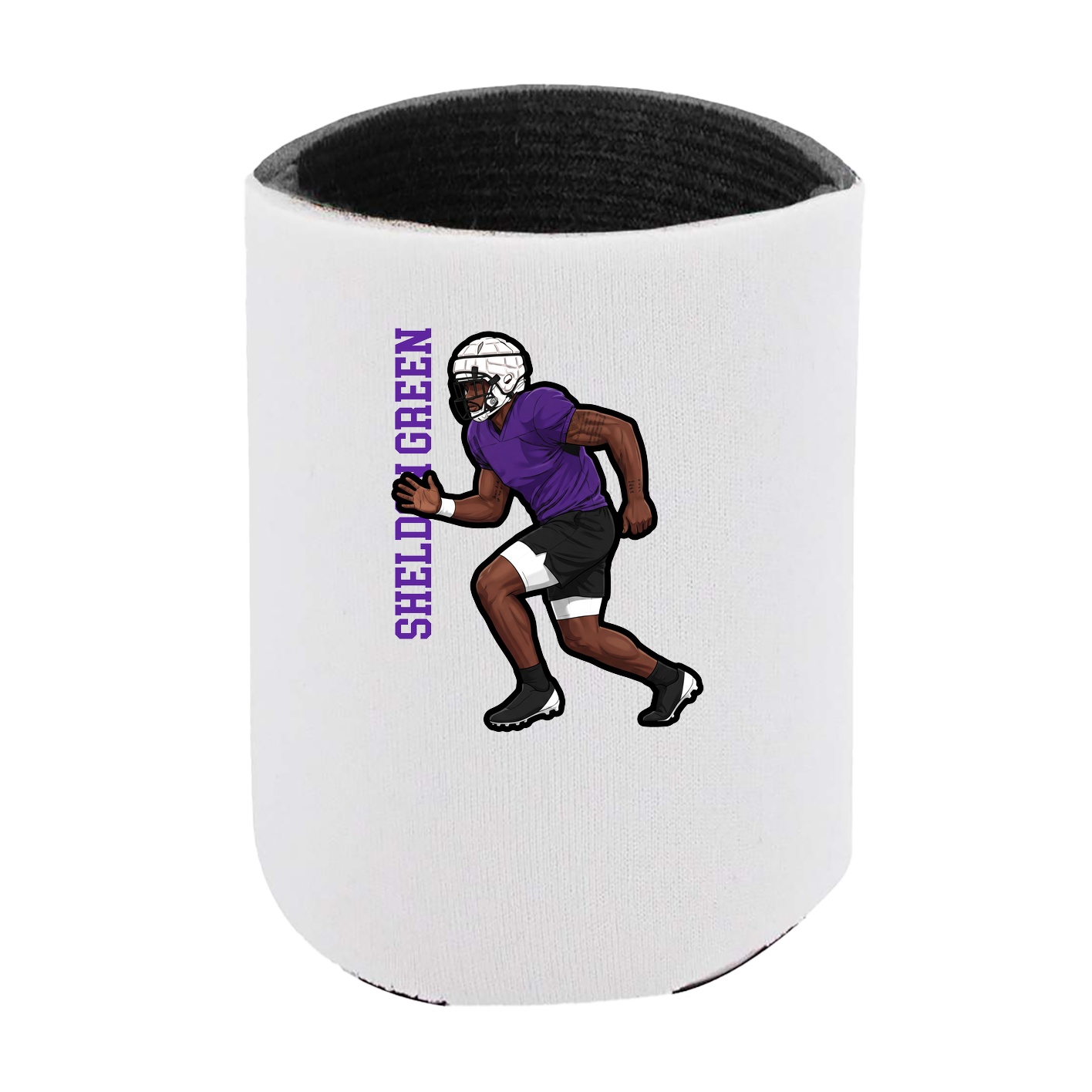 Can Holder — Name Vertical in White