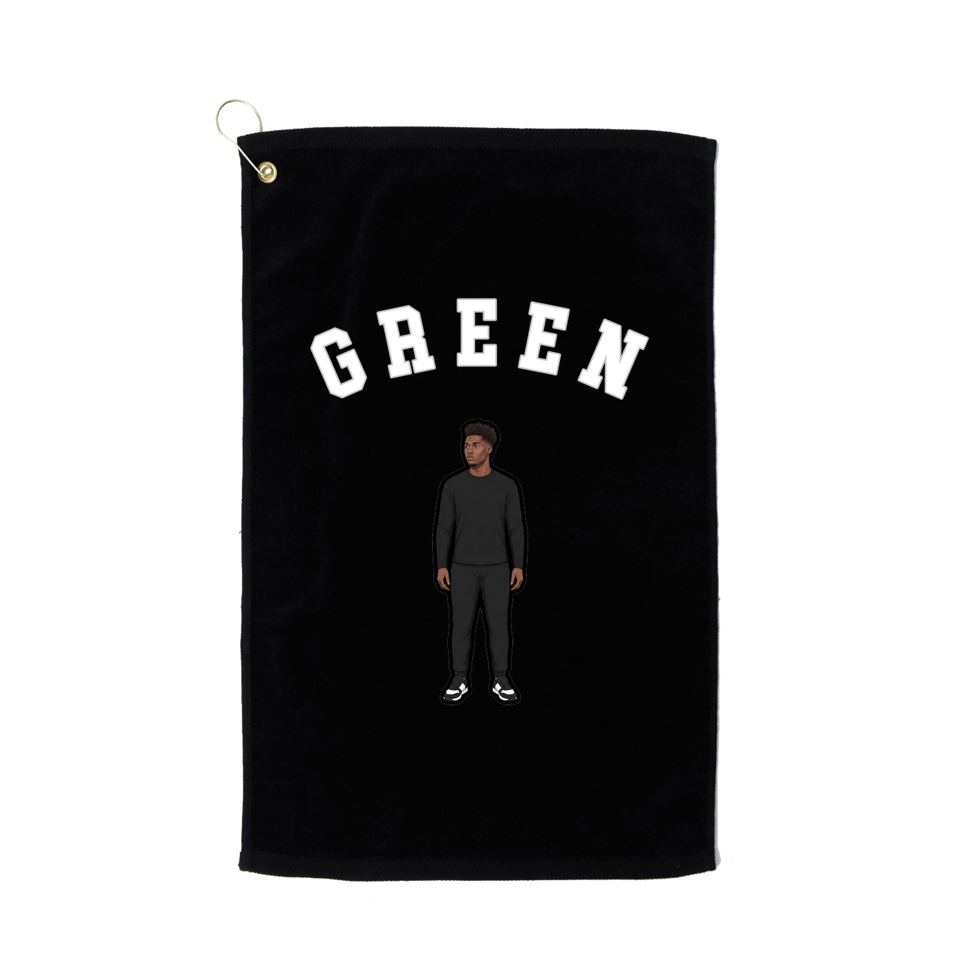 Golf Towel — Shirsey Arch in Black