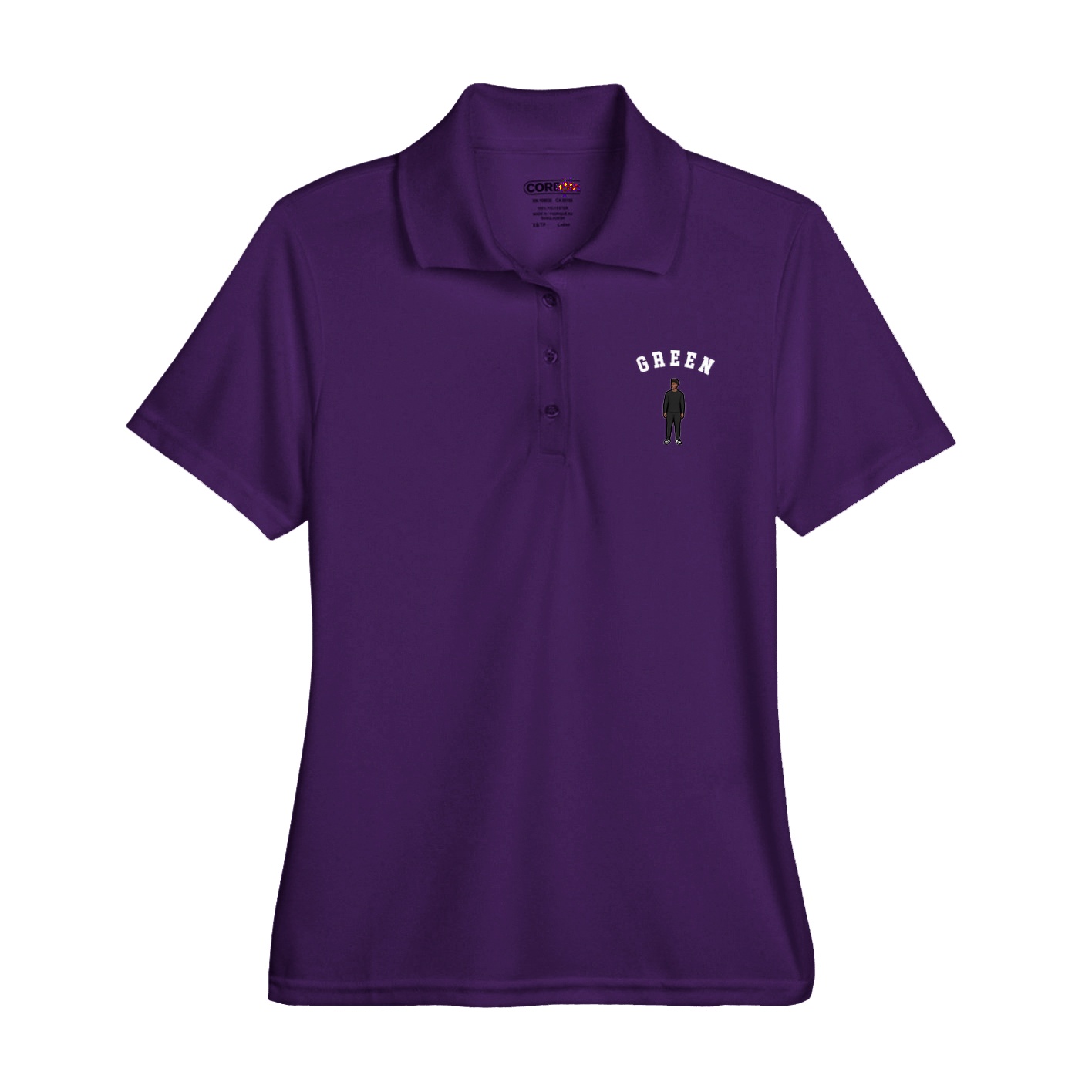 Womens Performance Polo — Shirsey Arch in Purple
