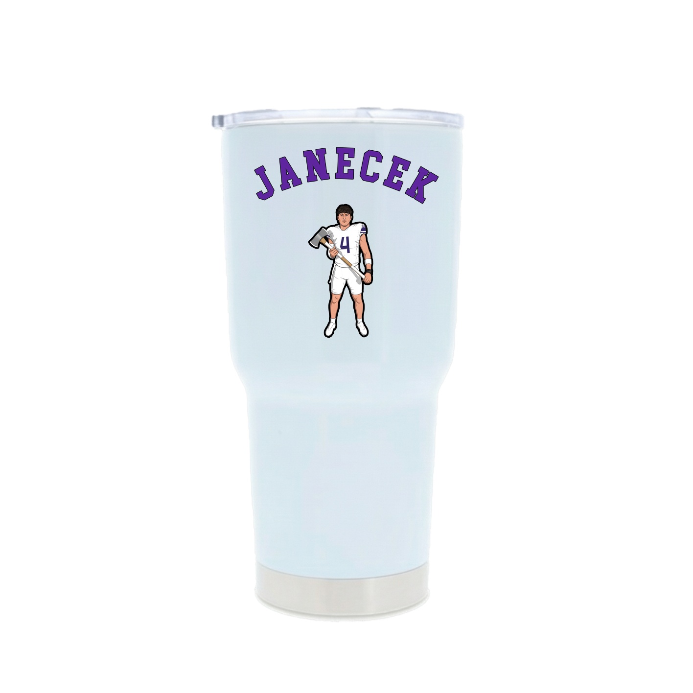 30oz Stainless Steel Tumbler — Shirsey Arch in White