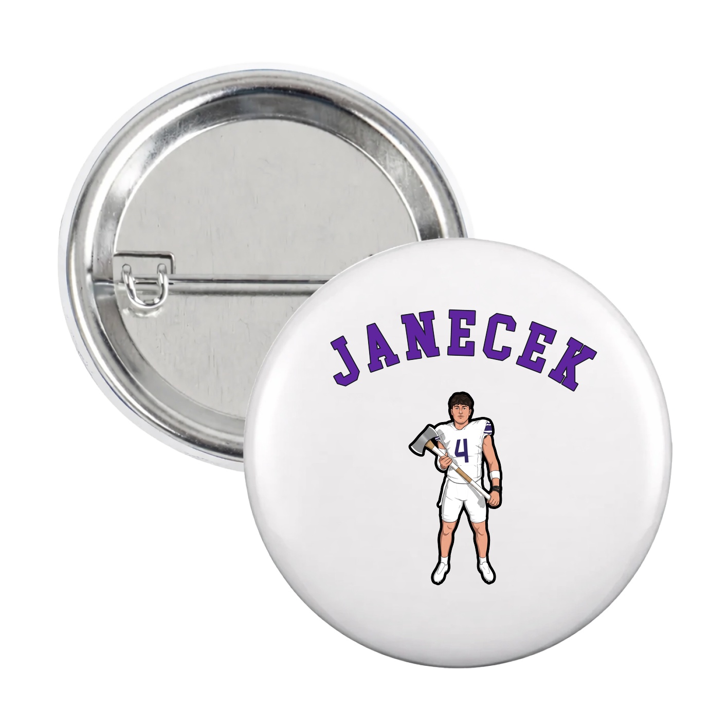 Game Day Button — Shirsey Arch in White