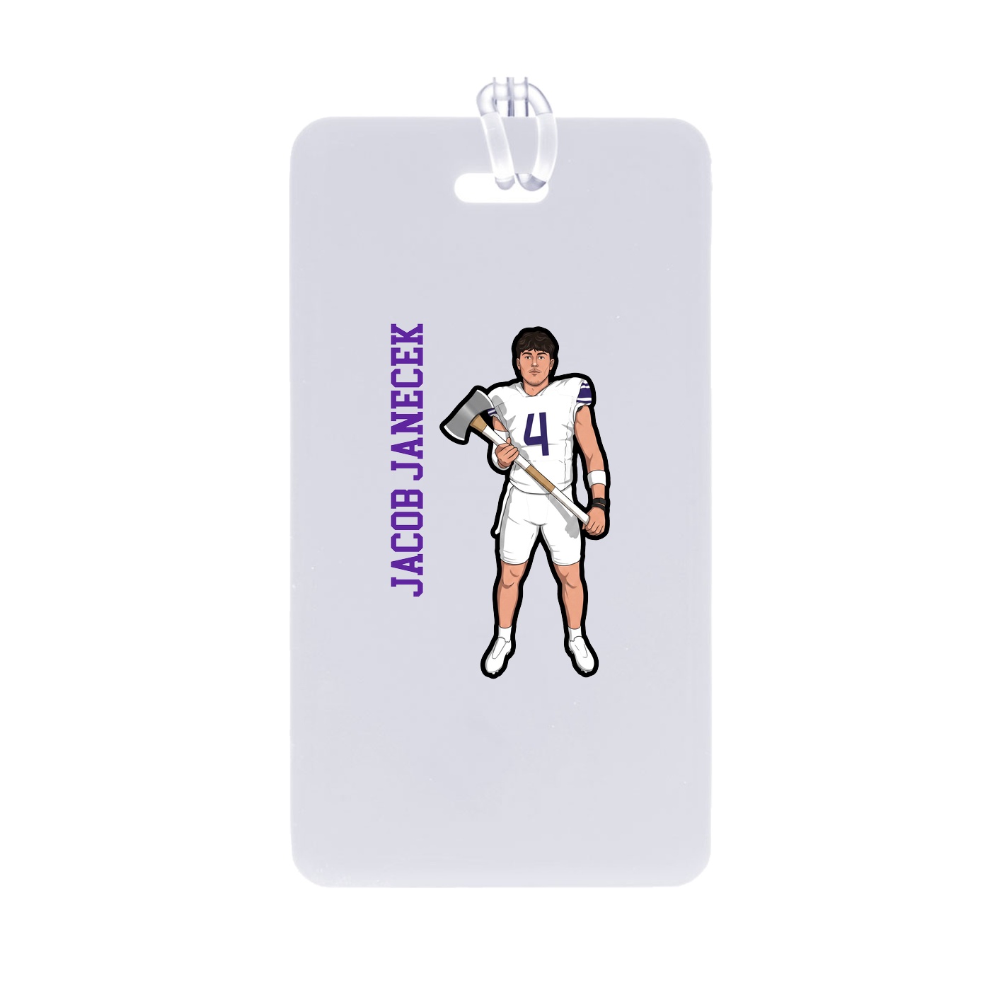 Bag Tag — Name Vertical in Classic