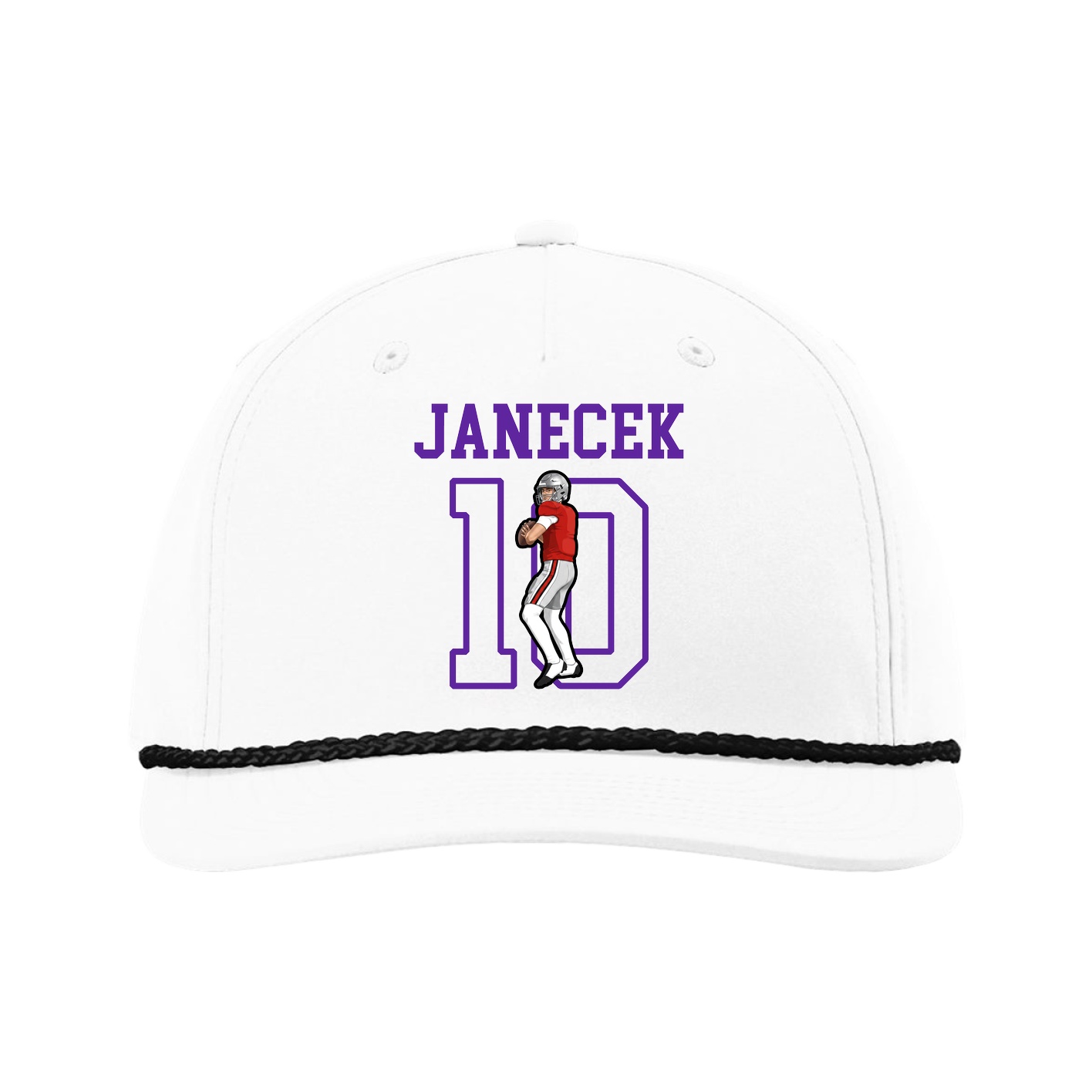 Five-Panel Classic Rope Cap — Shirsey in White