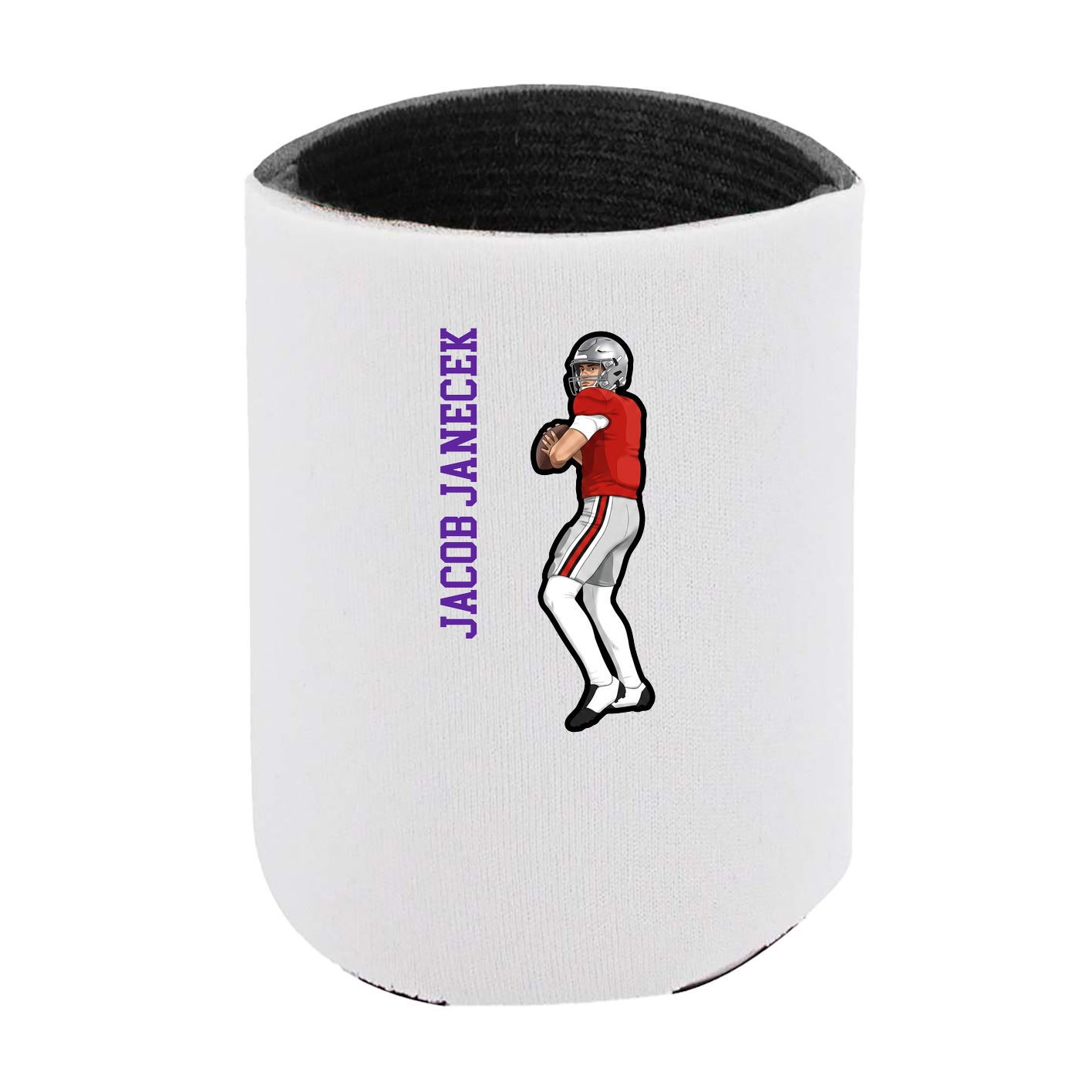 Can Holder — Name Vertical in White